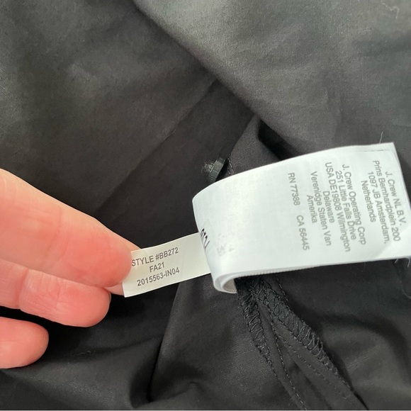 NWT J.Crew Womens Size Small Black Eyelet-Embroidered V-Neck Blouse Top Cotton - Picture 15 of 15